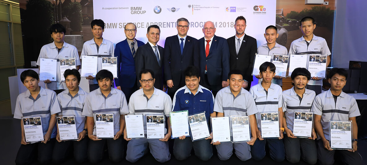 BMW Group Thailand enhances Thai vocational students’ capabilities through ‘BMW Service Apprentice Program’ in a successful seventh year BMW Group Thailand enhances Thai vocational students’ capabilities through ‘BMW Service Apprentice Program’ in a successful seventh year